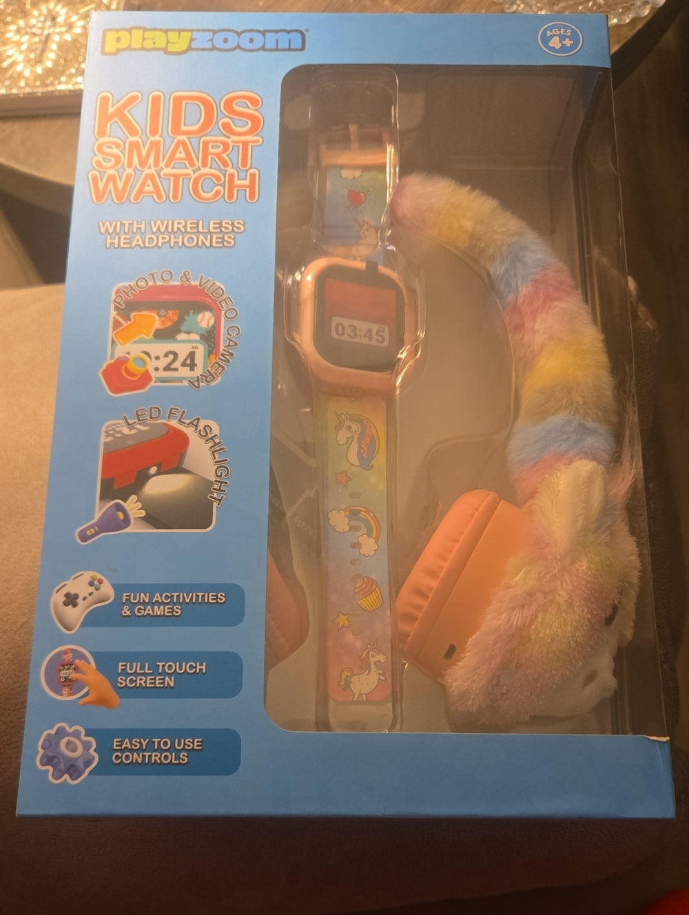Kids Smart Watch & Headphones - Pastel Rainbow